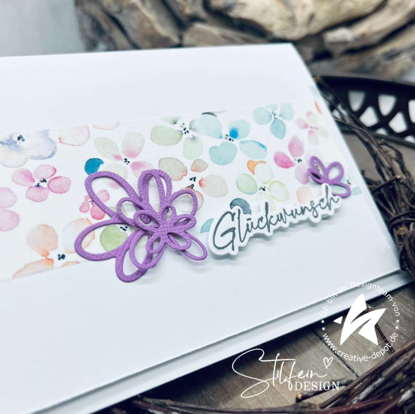 Washi Tape - Spring Flowers - 4 cm - Creative Depot