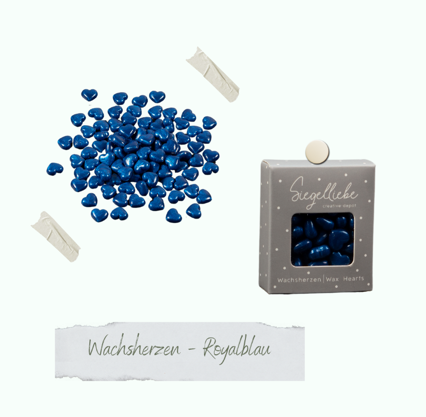 Wax Hearts For Seal Stamps - Royal Blue - Creative Depot