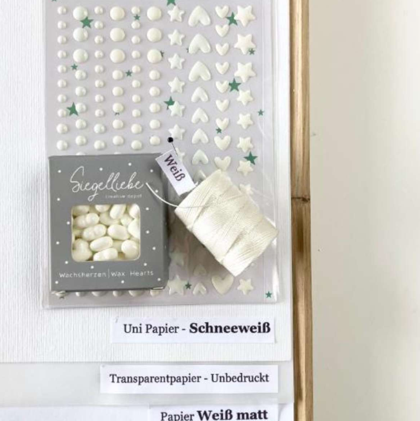 Wax Hearts For Seal Stamps - White - Creative Depot