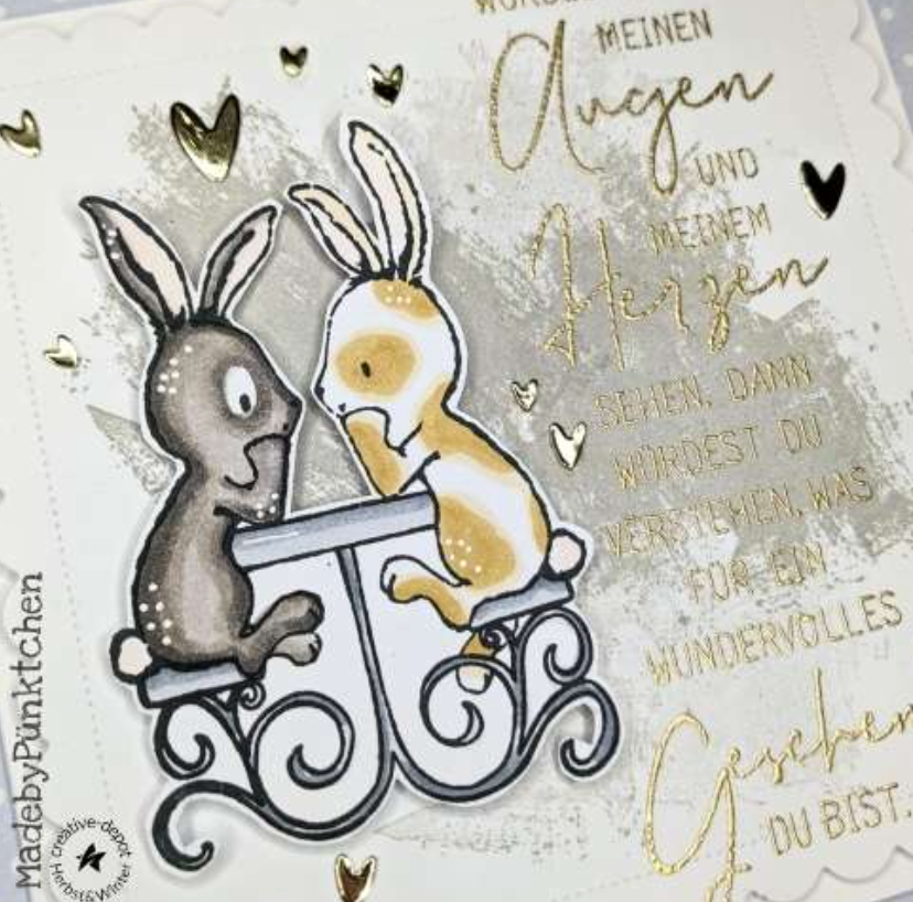 Clear Stamp Set - My Valentines Bunny II - A5 - Creative Depot