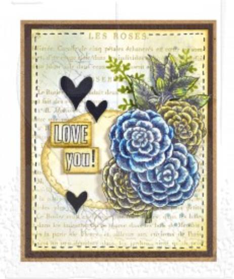 Background Stamp - Les Roses - Wendy Vecchi  - Stampers Anonymous