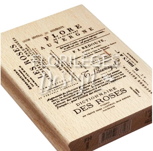 Vintage Composition - Wooden Mount Rubber Stamp - Florilèges Design