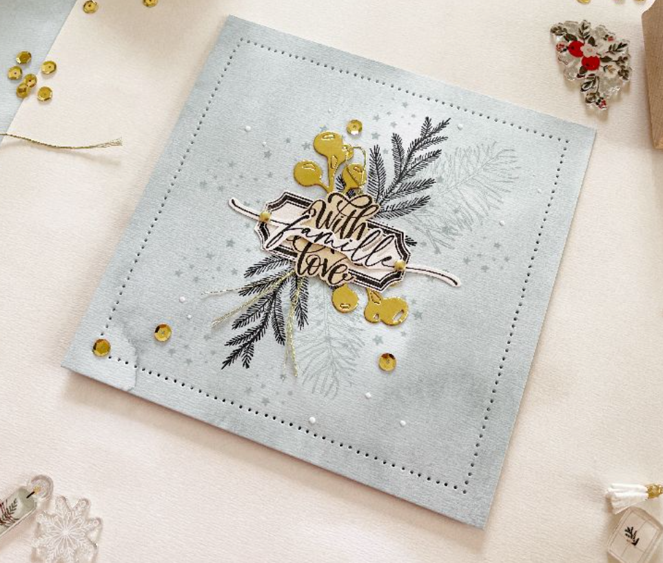 Round of Stars - Wooden Mount Rubber Stamp - Florilèges Design