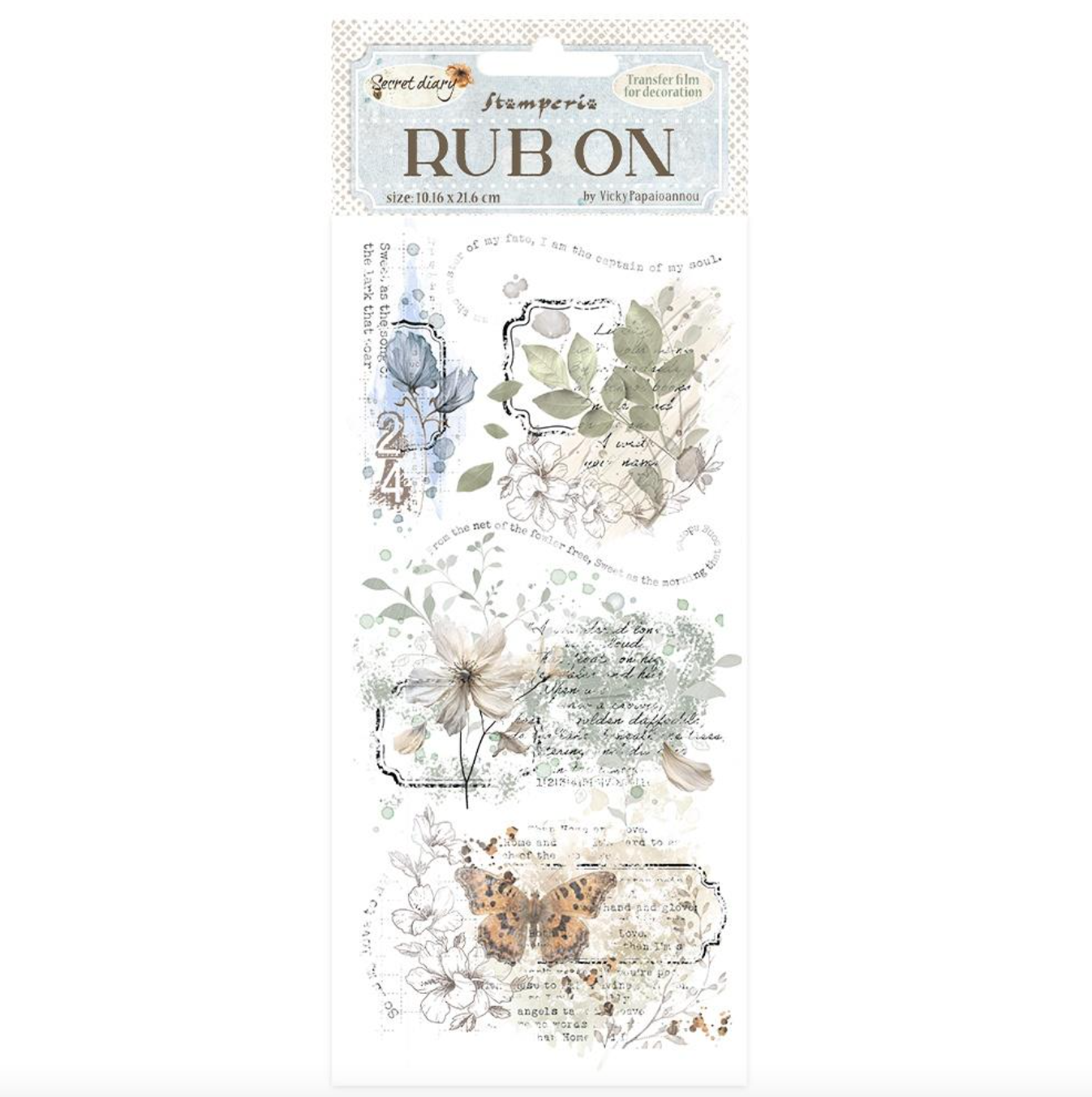 Rub Ons - Secret Diary - Labels - Create Happiness - Stamperia