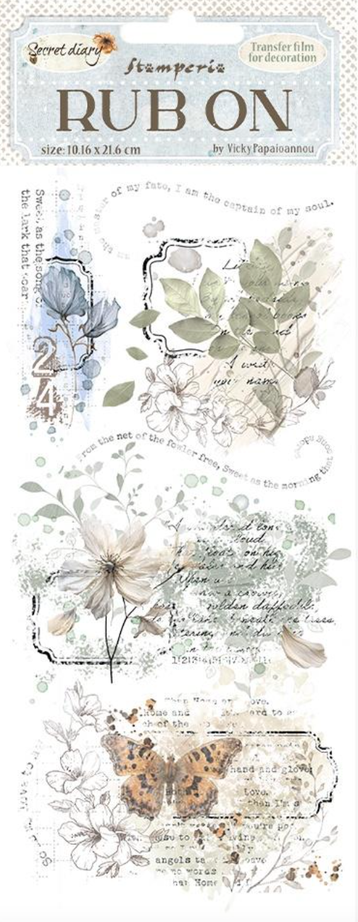 Rub Ons - Secret Diary - Labels - Create Happiness - Stamperia