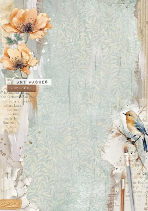 Rice Paper - Secret Diary - Sheet A4 6/Pkg - Create Happiness - Stamperia