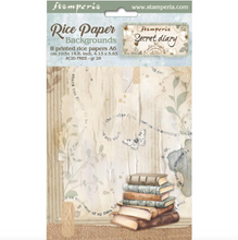 Rice Paper - Secret Diary - A6 8/Pkg - Create Happiness - Stamperia