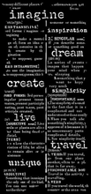 Stencil - Dictionary - Secret Diary - Create Happiness - Stamperia