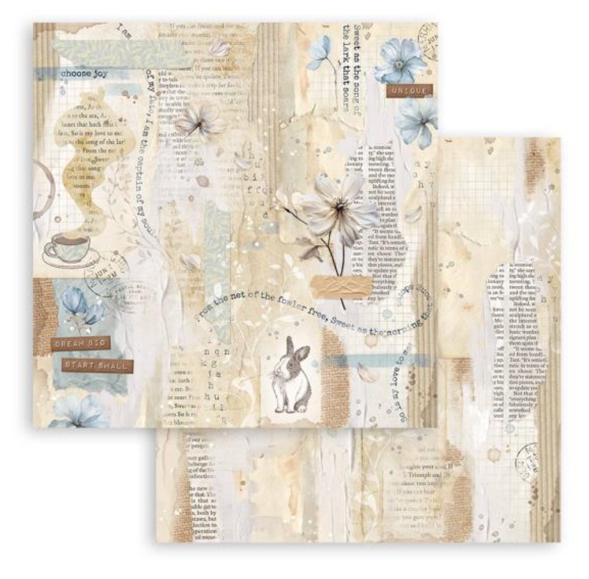 8x8 Paper Pad - Secret Diary - Create Happiness - Stamperia