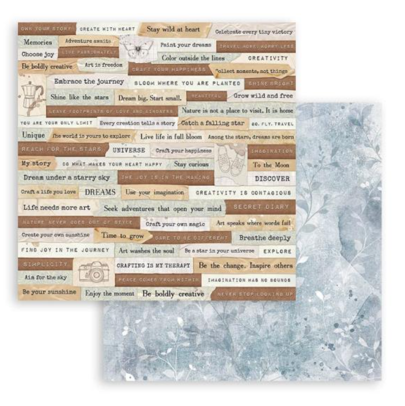 8x8 Paper Pad - Secret Diary - Create Happiness - Stamperia