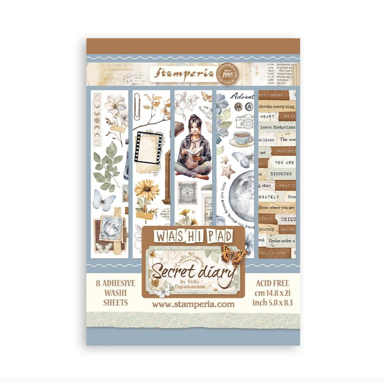Washi Pad - Secret Diary - Create Happiness - Stamperia