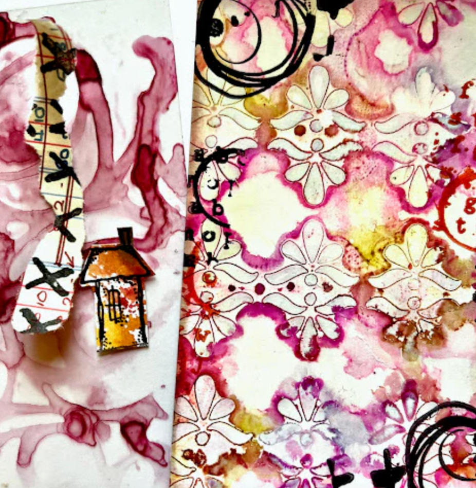 Mini Stamp 003 - Kate Crane - On EZ Mount - Paperartsy