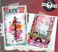 Mini Stamp 002 - Kate Crane - On EZ Mount - Paperartsy