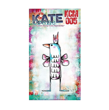 Mini Stamp 005 - Kate Crane - On EZ Mount - Paperartsy