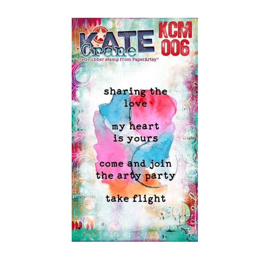 Mini Stamp 006 - Kate Crane - On EZ Mount - Paperartsy