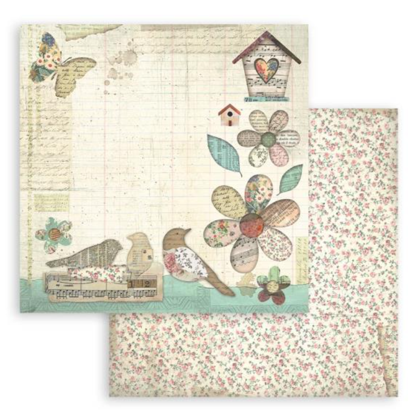 8x8 - Garden - Scrapbooking Pad - 10 Sheets - Stamperia