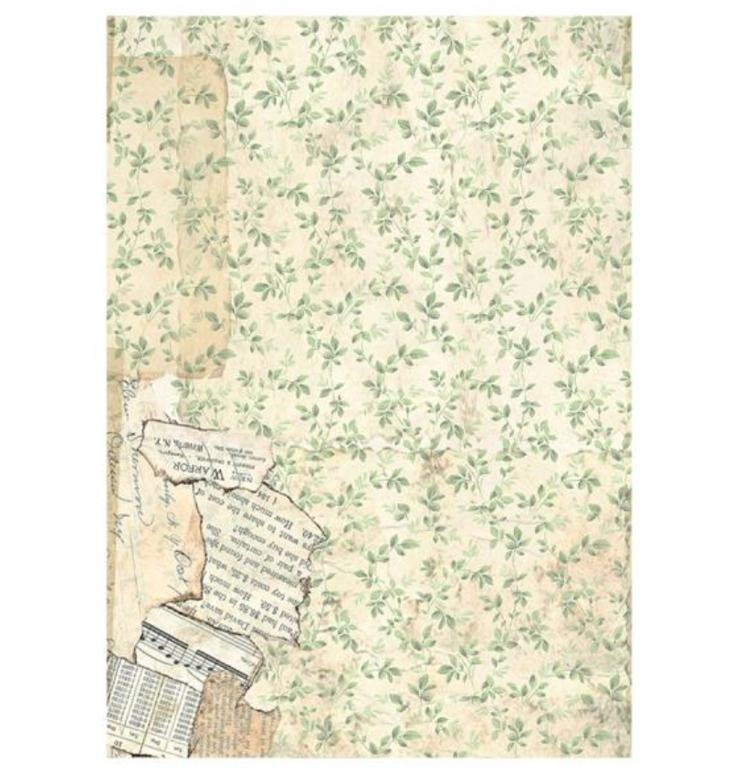 Rice Pape Backgrounds A6 8/Sheets - Garden - Stamperia