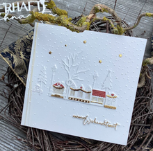 Embossing Folder - Snow Fall - Square - Panorama Series - Charlie & Paulchen