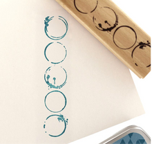 Grunge Circles - Wooden Mount Rubber Stamp - Florilèges Design
