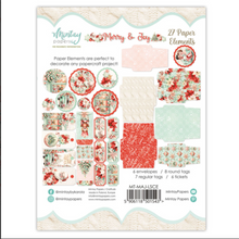 Merry & Joy - Paper Elements - 27 PCS - Mintay Papers