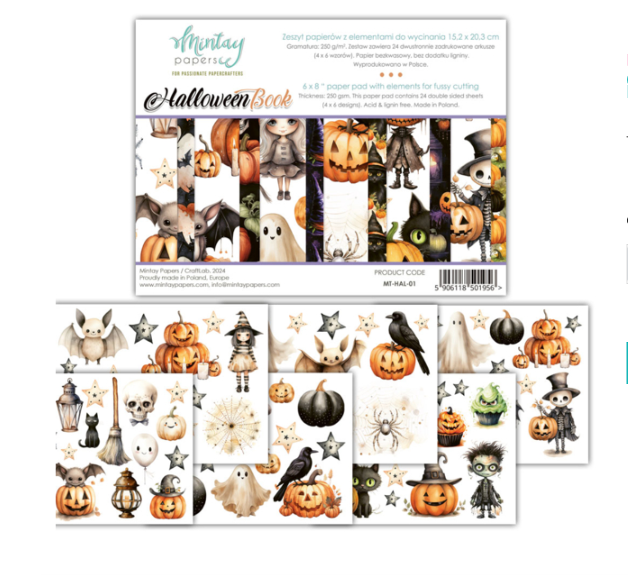 Haloween - Elements For Precise Cutting - 6x8 - Double Sided - Mintay Papers