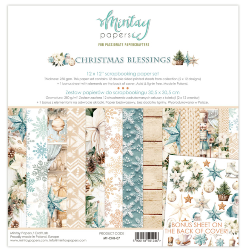 Christmas Blessings - 12 x 12 Paper Set - Mintay Papers