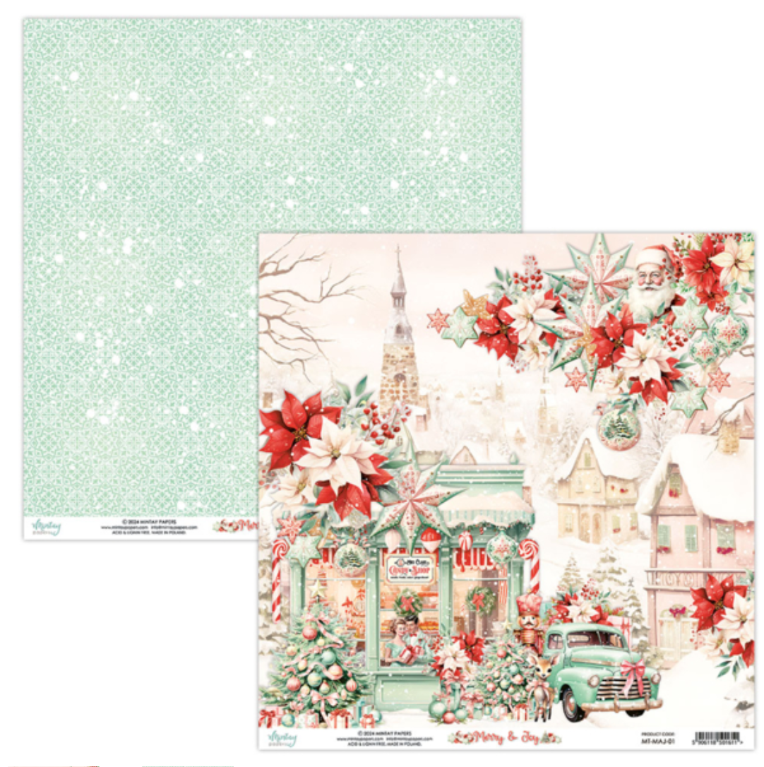 Merry & Joy - 6 x 6 Paper Set - Mintay Papers