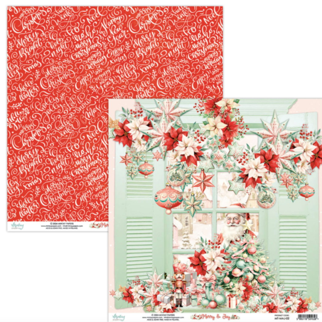 Merry & Joy - 6 x 6 Paper Set - Mintay Papers