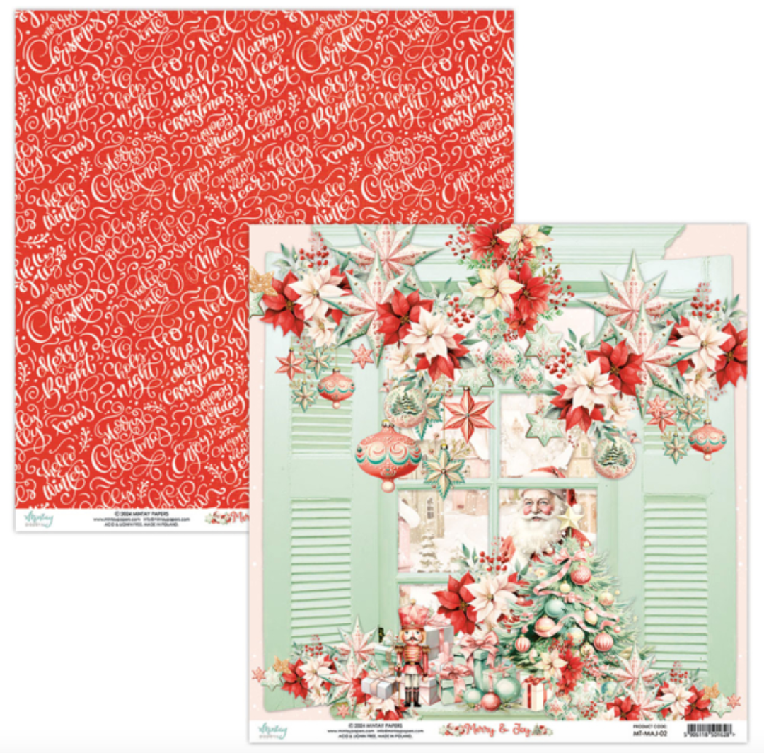 Merry & Joy - 6 x 6 Paper Set - Mintay Papers