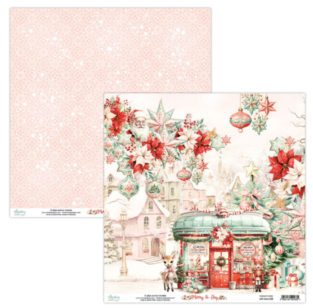 Merry & Joy - 12 x 12 Paper Set - Mintay Papers