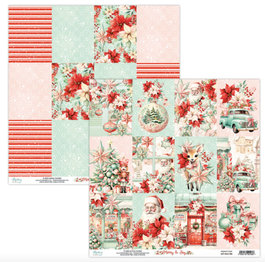 Merry & Joy - 12 x 12 Paper Set - Mintay Papers