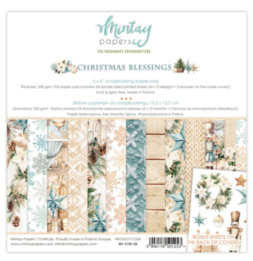 Christmas Blessings - 6 x 6 Paper Set - Mintay Papers
