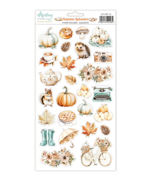 Autumn Splendor - Sticker Sheet - 6x12 - Mintay Papers