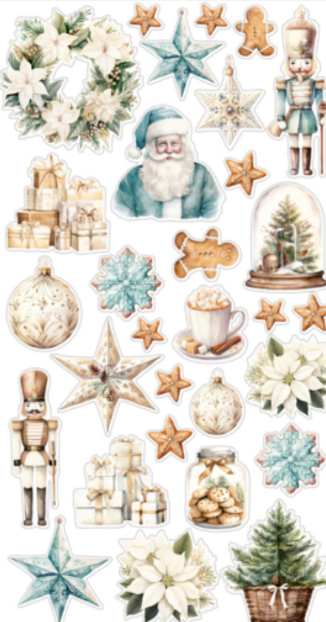 Christmas Blessings - Sticker Sheet - 6x12 - Mintay Papers