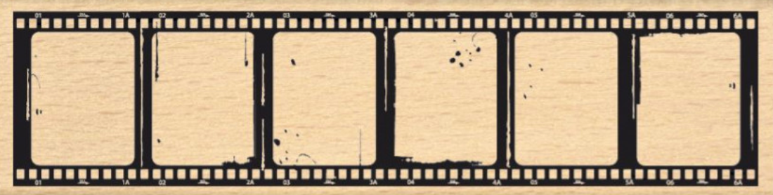 Negative - Film Strip Wooden Stamp - Florilèges Design