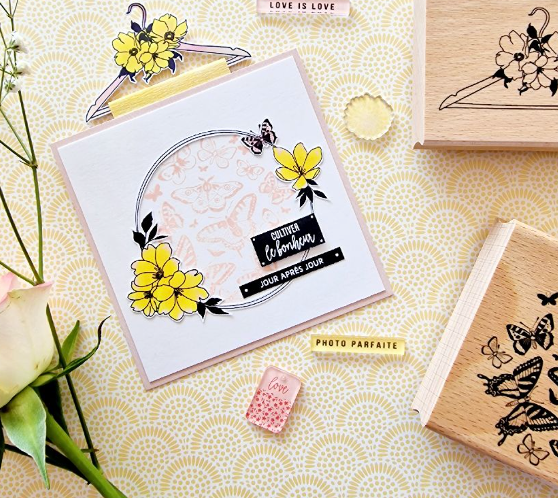 Spring Crown - Wooden Stamp - Florilèges Design