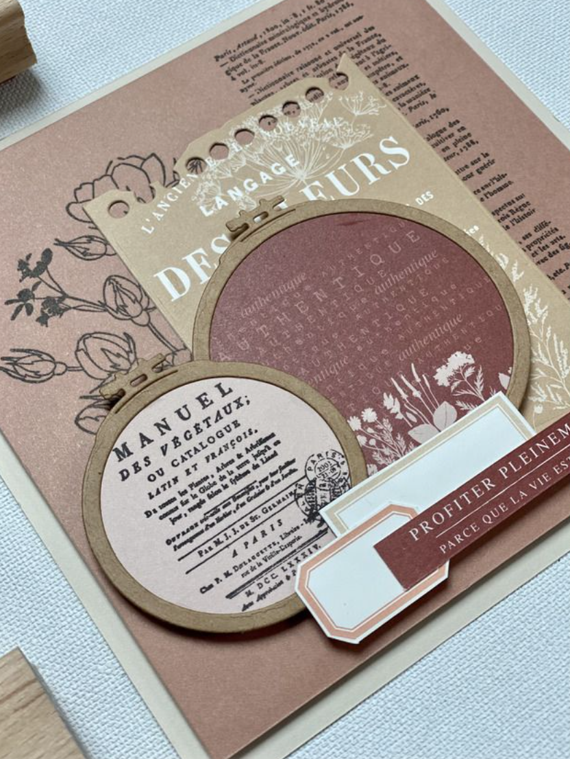 End of Page - Wooden Stamp - Florilèges Design