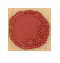 Snow Crown - Wooden Mount Rubber Stamp - Florilèges Design