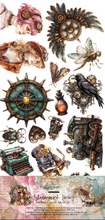 6x12 - Steampunk Time - Fussy Cutting Set - Alchemy Of Art