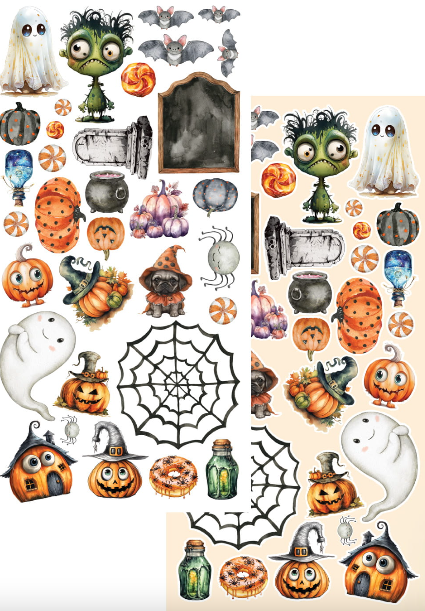 6x12 - Trick or Treat - Happy Halloween - Fussy Cutting Set - Alchemy Of Art