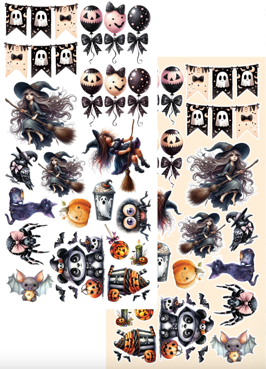 6x12 - Trick or Treat - Happy Halloween - Fussy Cutting Set - Alchemy Of Art