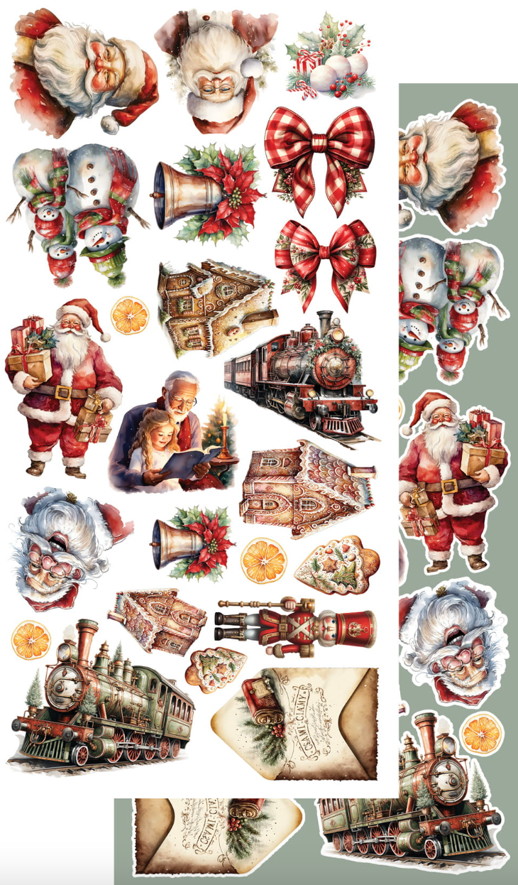 6x12 - Ho Ho Ho - Fussy Cutting Set - Alchemy Of Art