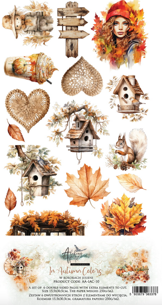 6x12 - Autumn Colors - Fussy Cutting Set - Alchemy Of Art