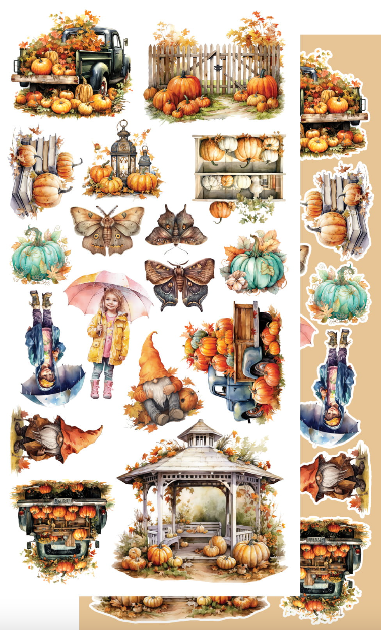 6x12 - Autumn Colors - Fussy Cutting Set - Alchemy Of Art