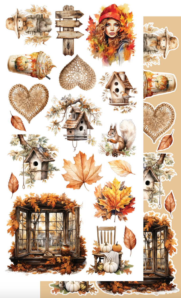 6x12 - Autumn Colors - Fussy Cutting Set - Alchemy Of Art