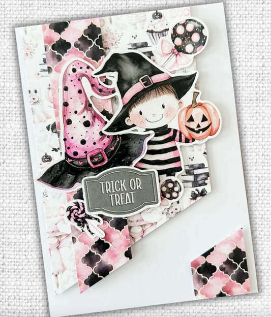 Embossed Die Cuts - Pink Halloween - Paper Rose