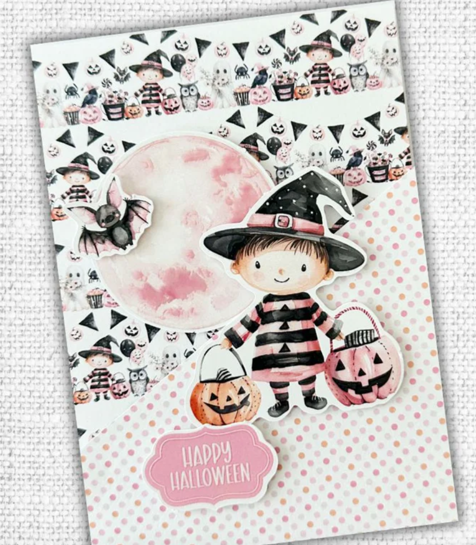 Embossed Die Cuts - Pink Halloween - Paper Rose