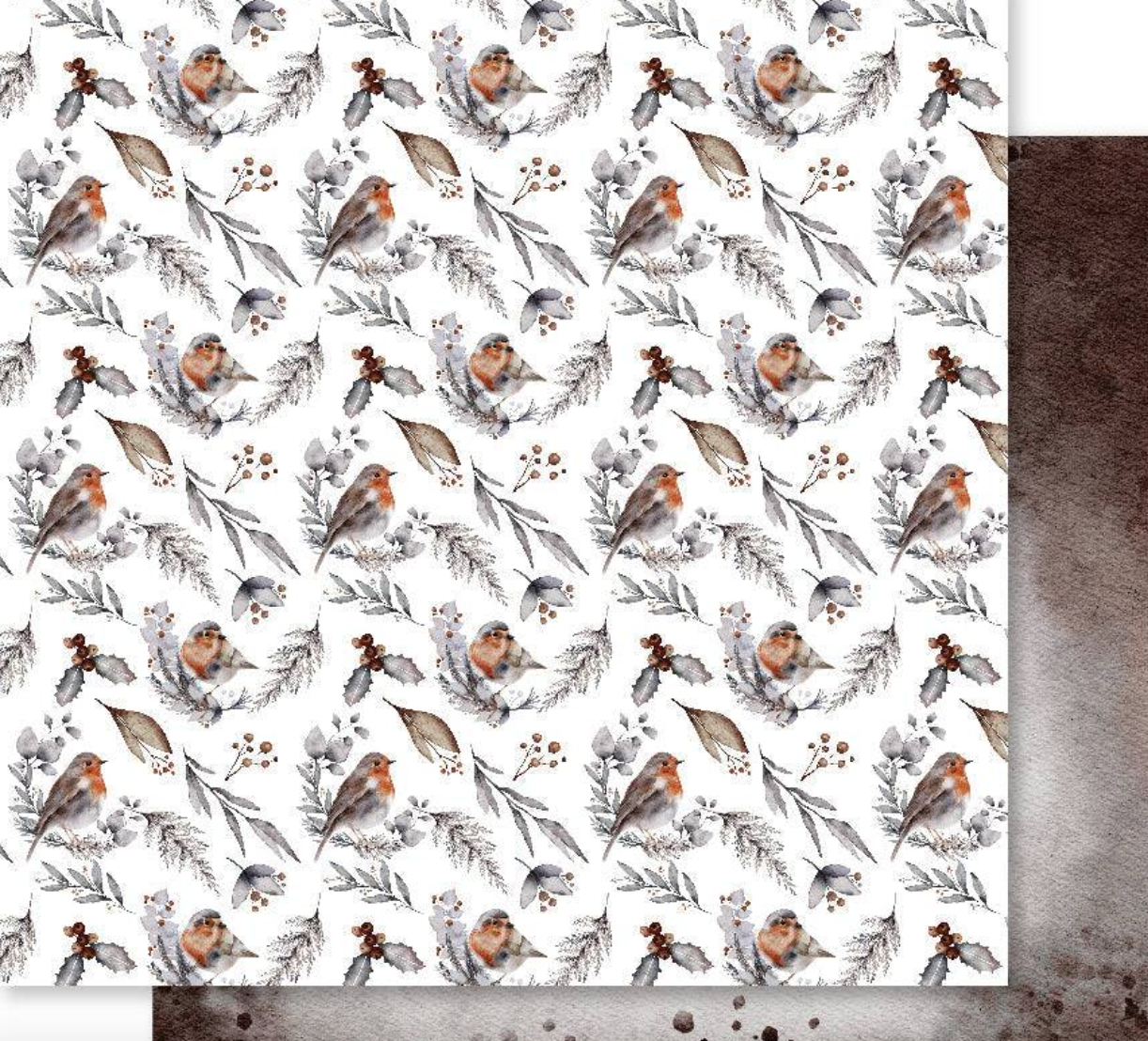 12 x 12 Inch - Winter Woods - Double Sided Paper - Paper Rose