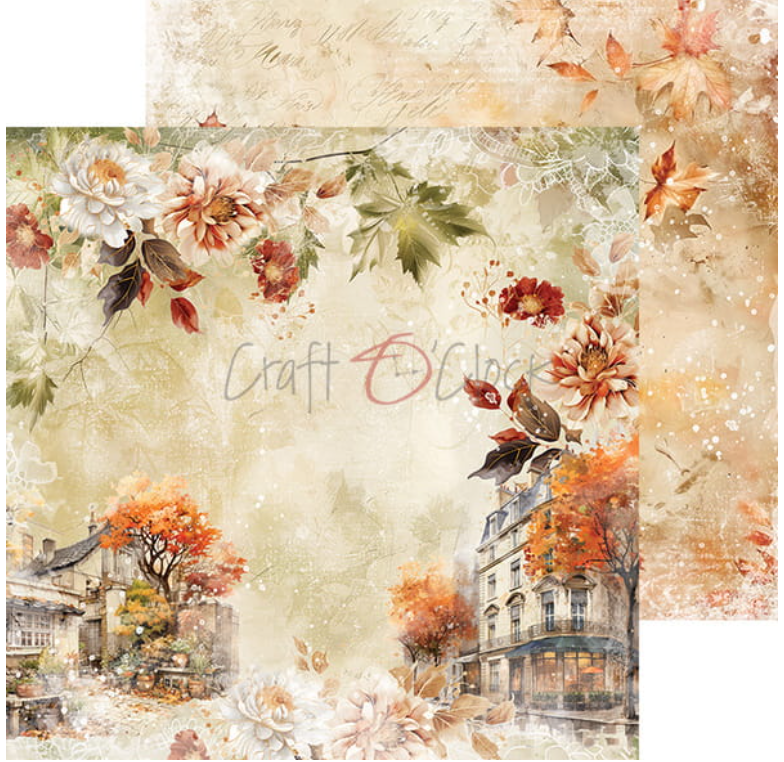 12x12 - Autumnaria - Double Sided Paper - Craft O Clock