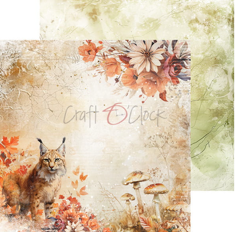 8 x 8 Inch - Autumnaria - Double SIded Paper - Craft O Clock